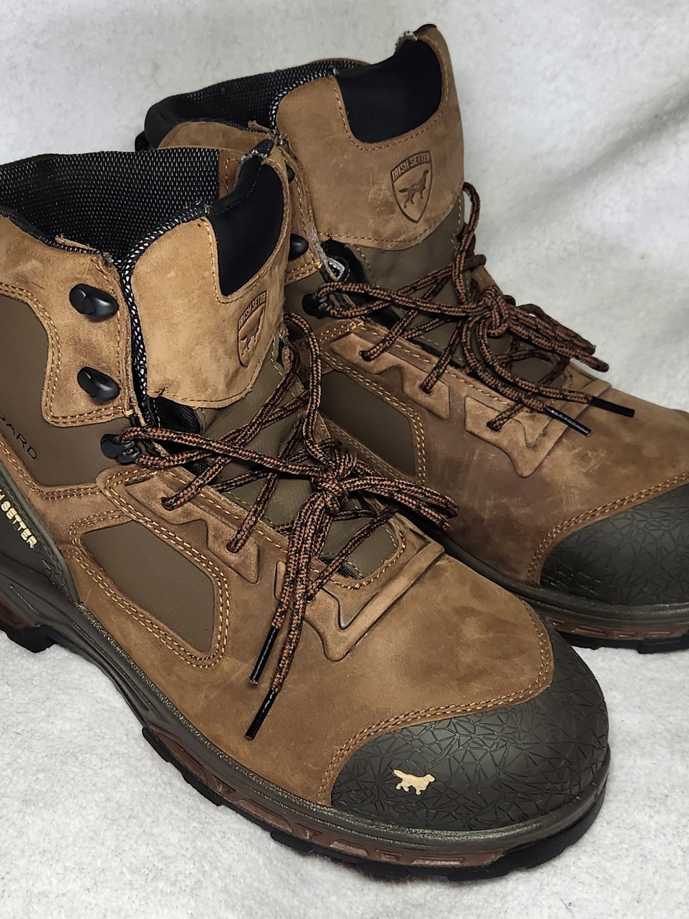 Irish Setter Brown and Black Men's Waterproof Hunting/Work Boots